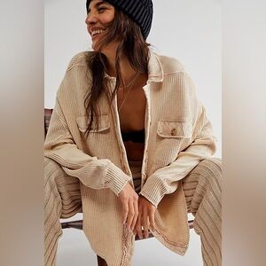 Free People One Scout Waffle Jacket